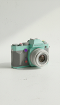 Restaurierte Kamera in Aqua-Teal
